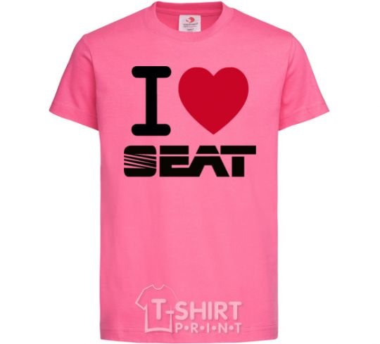 Kids T-shirt I Love Seat heliconia фото