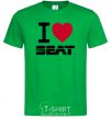 Мужская футболка I Love Seat Зеленый фото
