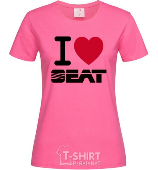 Women's T-shirt I Love Seat heliconia фото