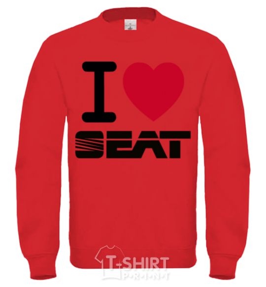 Sweatshirt I Love Seat yellow фото