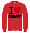 Sweatshirt I Love Seat yellow фото