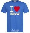 Men's T-Shirt I Love Seat royal-blue фото