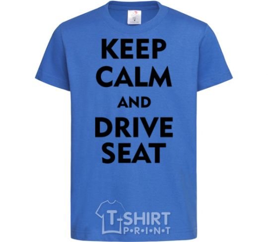 Детская футболка Drive Seat Ярко-синий фото