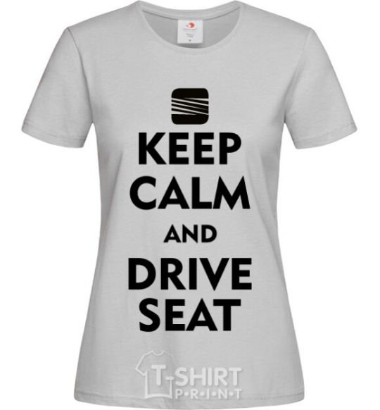 Women's T-shirt Drive Seat grey фото