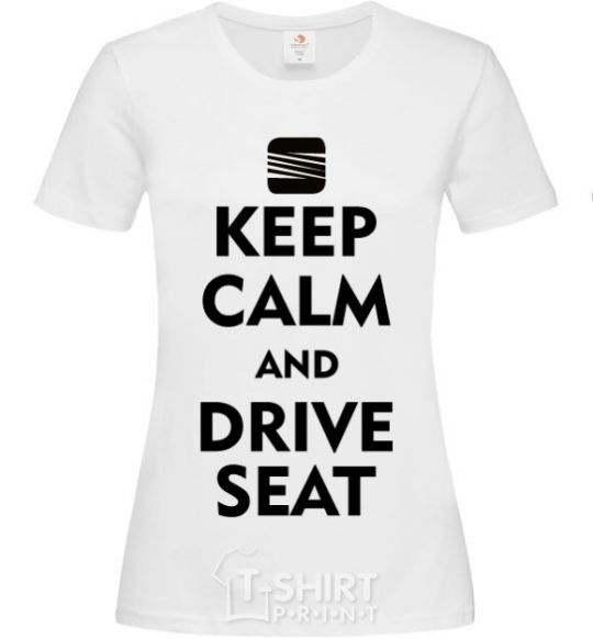 Women's T-shirt Drive Seat White фото