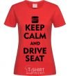 Women's T-shirt Drive Seat red фото