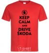Men's T-Shirt Drive Skoda red фото