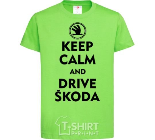 Детская футболка Drive Skoda Лаймовый фото