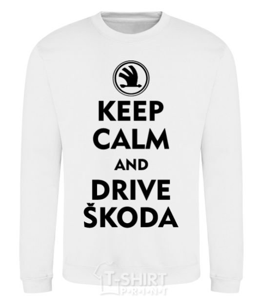 Sweatshirt Drive Skoda White фото