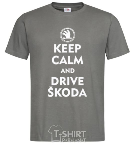 Men's T-Shirt Drive Skoda dark-grey фото