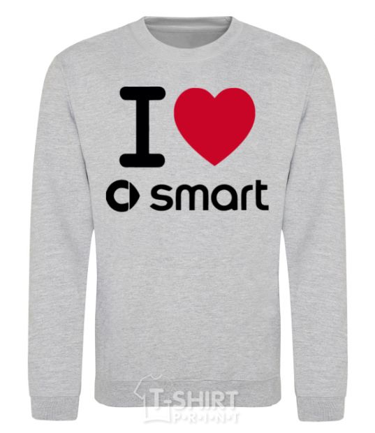 Sweatshirt I Love Smart sport-grey фото