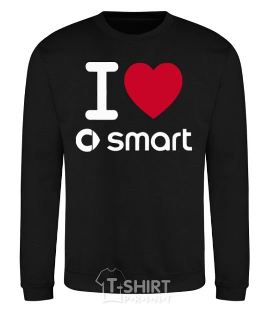 Свитшот I Love Smart Черный фото