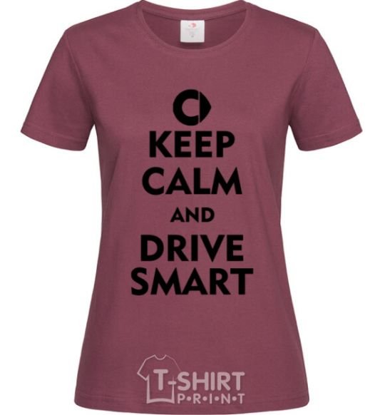 Women's T-shirt Drive Smart burgundy фото
