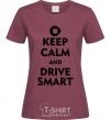 Women's T-shirt Drive Smart burgundy фото