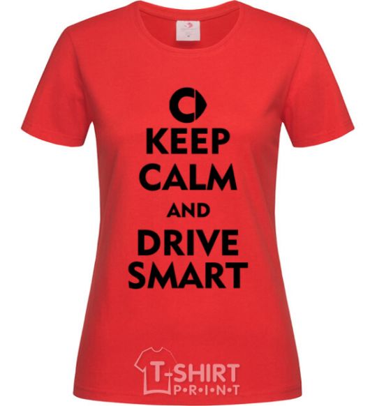 Women's T-shirt Drive Smart red фото