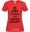 Women's T-shirt Drive Smart red фото