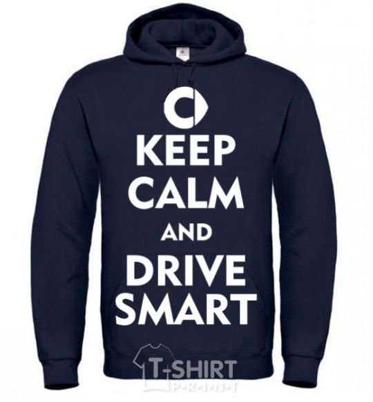 Men`s hoodie Drive Smart navy-blue фото