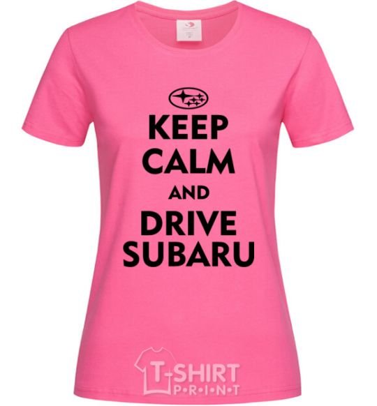 Women's T-shirt Drive Subaru heliconia фото