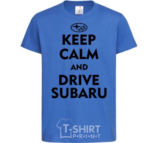 Детская футболка Drive Subaru Ярко-синий фото