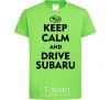 Детская футболка Drive Subaru Лаймовый фото