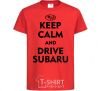 Детская футболка Drive Subaru Красный фото
