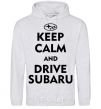 Men`s hoodie Drive Subaru sport-grey фото