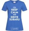 Women's T-shirt Drive Subaru royal-blue фото