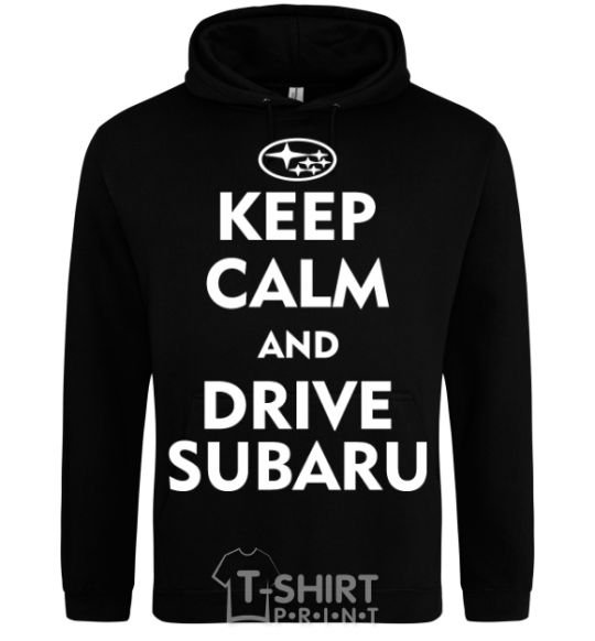 Men`s hoodie Drive Subaru black фото