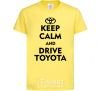 Kids T-shirt Drive Toyota cornsilk фото