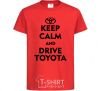 Kids T-shirt Drive Toyota red фото