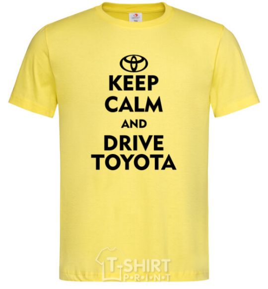 Men's T-Shirt Drive Toyota cornsilk фото