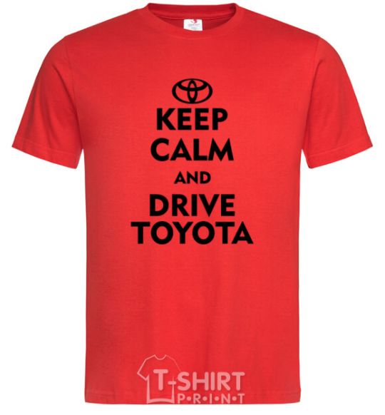 Men's T-Shirt Drive Toyota red фото