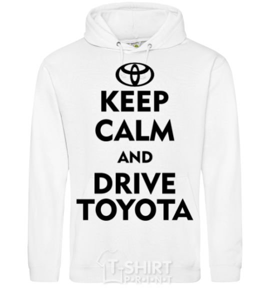 Men`s hoodie Drive Toyota White фото