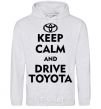 Men`s hoodie Drive Toyota sport-grey фото