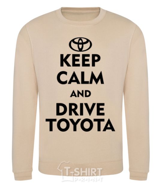 Sweatshirt Drive Toyota sand фото