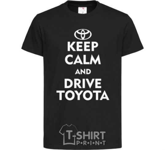 Kids T-shirt Drive Toyota black фото