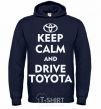 Men`s hoodie Drive Toyota navy-blue фото