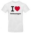 Мужская футболка I Love Vollkswagen Белый фото
