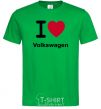 Мужская футболка I Love Vollkswagen Зеленый фото
