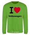 Sweatshirt I Love Vollkswagen orchid-green фото