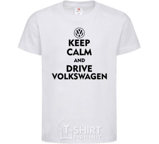 Kids T-shirt Drive Volkswagen White фото