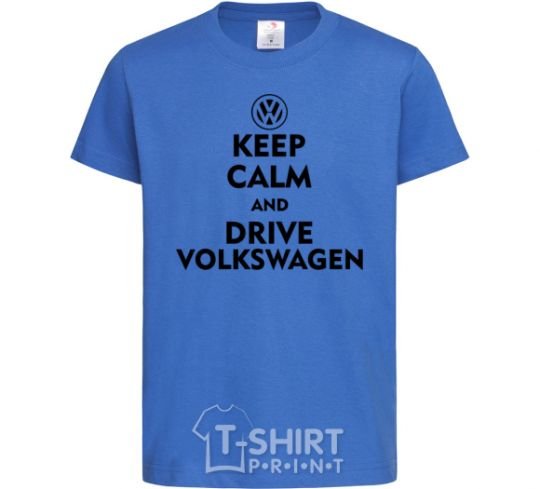 Детская футболка Drive Volkswagen Ярко-синий фото