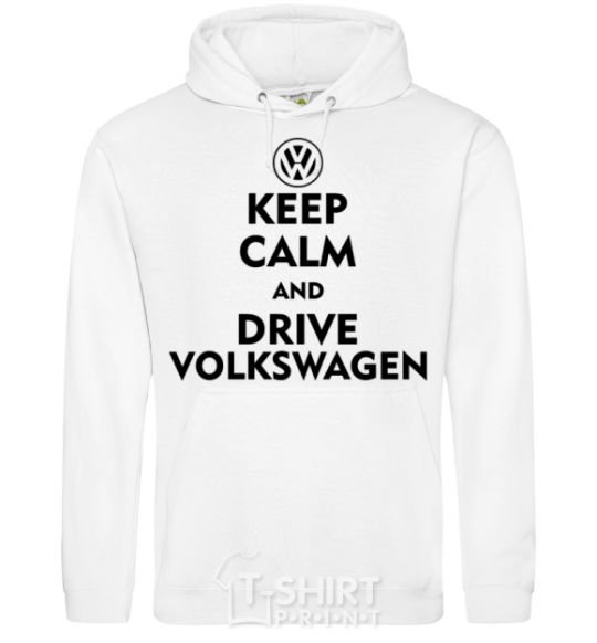 Men`s hoodie Drive Volkswagen White фото