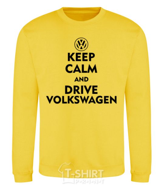 Sweatshirt Drive Volkswagen yellow фото