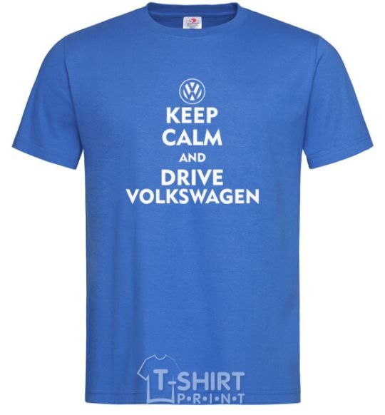 Мужская футболка Drive Volkswagen Ярко-синий фото
