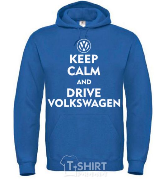 Men`s hoodie Drive Volkswagen royal фото