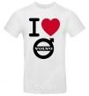 Men's T-Shirt I Love Volvo White фото