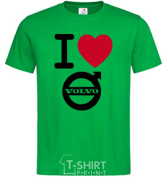 Men's T-Shirt I Love Volvo kelly-green фото