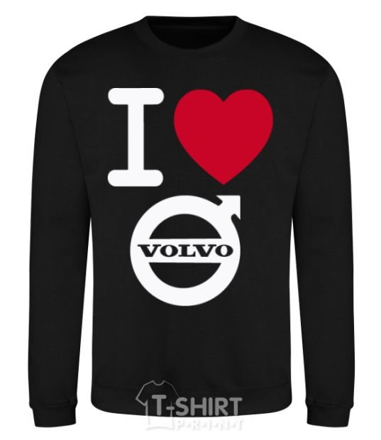 Sweatshirt I Love Volvo black фото