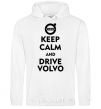 Men`s hoodie Drive Volvo White фото